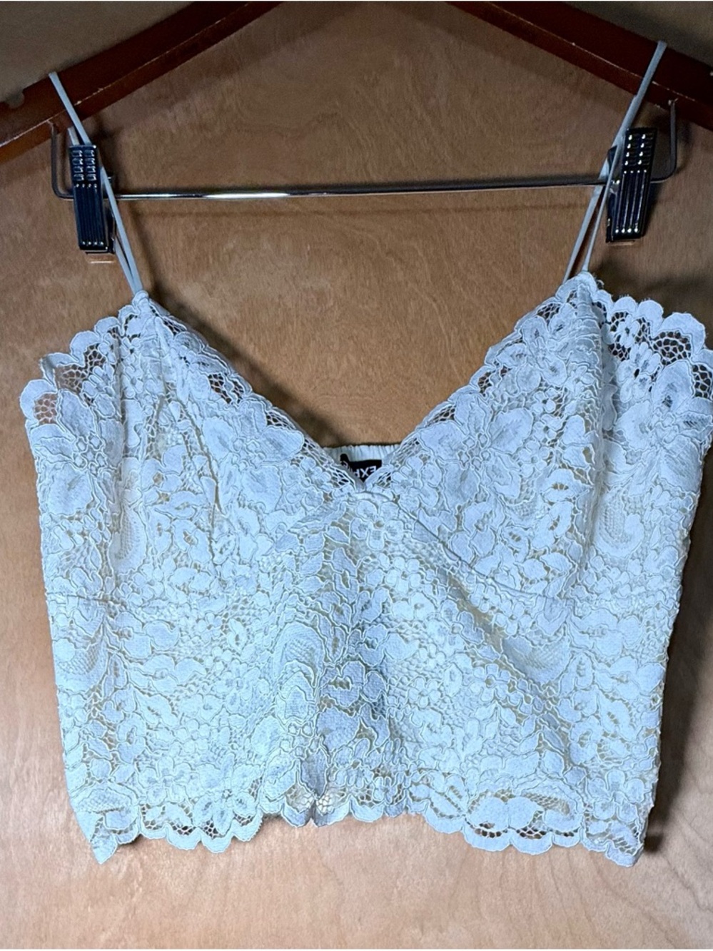 Express Lace Bralette in Ivory